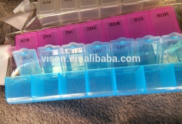 pill box/plastic pill box/7 day pill box