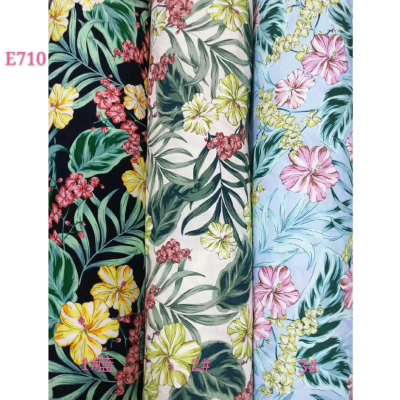 ISP Textlie Challis 45S*45S Textil Spun 100% Rayon Printd Fabric Digitaldruck Hersteller