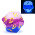 Bescon Jumbo 20 Sides Dice 1.5 inch in Colorful Multi-layer Design, 38MM Over-sized D20 Dice Big Size Multi Layered Rich Colors