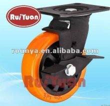 Heavy duty castors with Plastic on polyurethane wheels