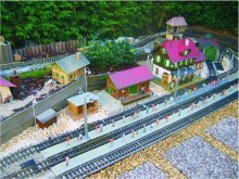 Exhibition Ho Railway Scale Model Scenery People And Vehicle Part