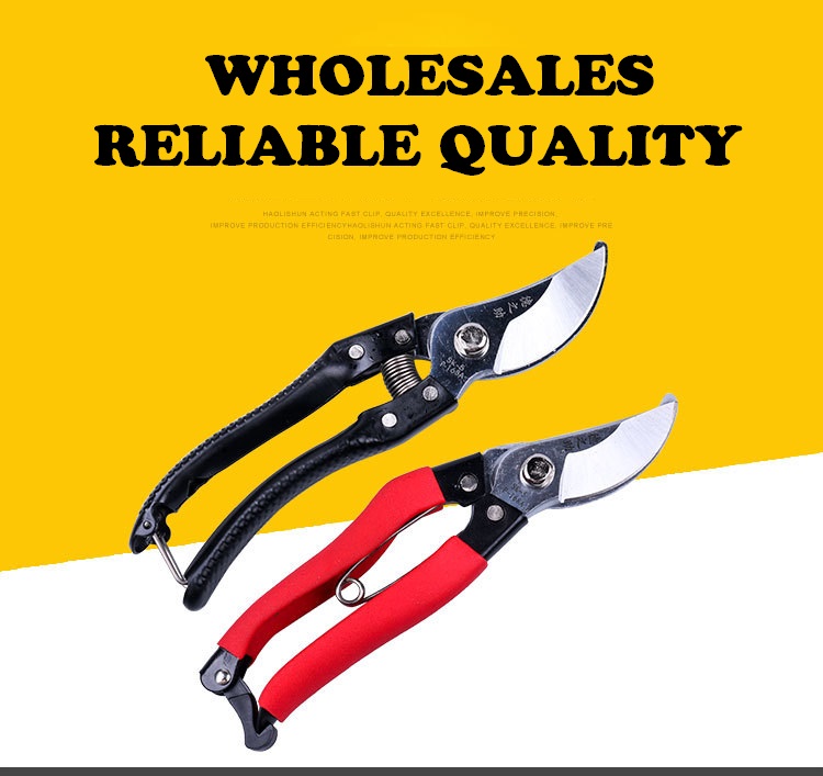 Wholesale Anti Slip Grip Sk5 High Carbon Steel Garden Manual Hand Bypass Pruning Shearing Scissors Gardening Pruner Shears1