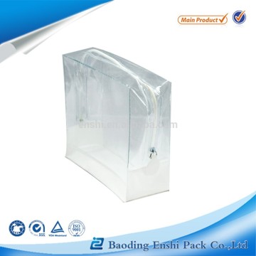 clear PVC make-up zipper storage bag