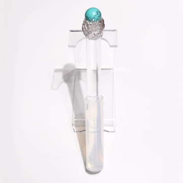 Self Design-Q're Turquoise And Rock Crystal Pure Crystal Singing Bowl Wand