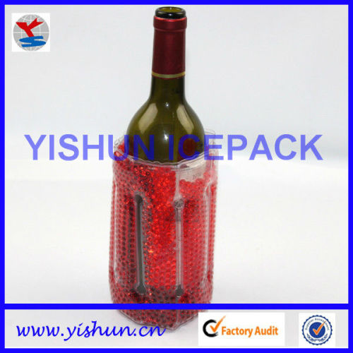 Polyester good quality waterproof pvc wine cooler bag