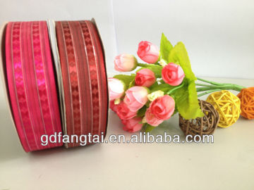 Jacquard silk grosgrain ribbon