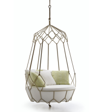 Patio White Aluminum Garden Swing Stand