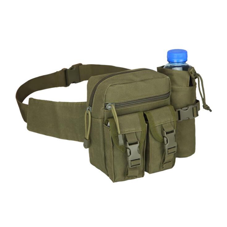 Tactical Military Travel Bag Hiking Water Bottle Fanny Pack Waist Belt Bag,Outdoor Sport Gym Waist Pack Pouch