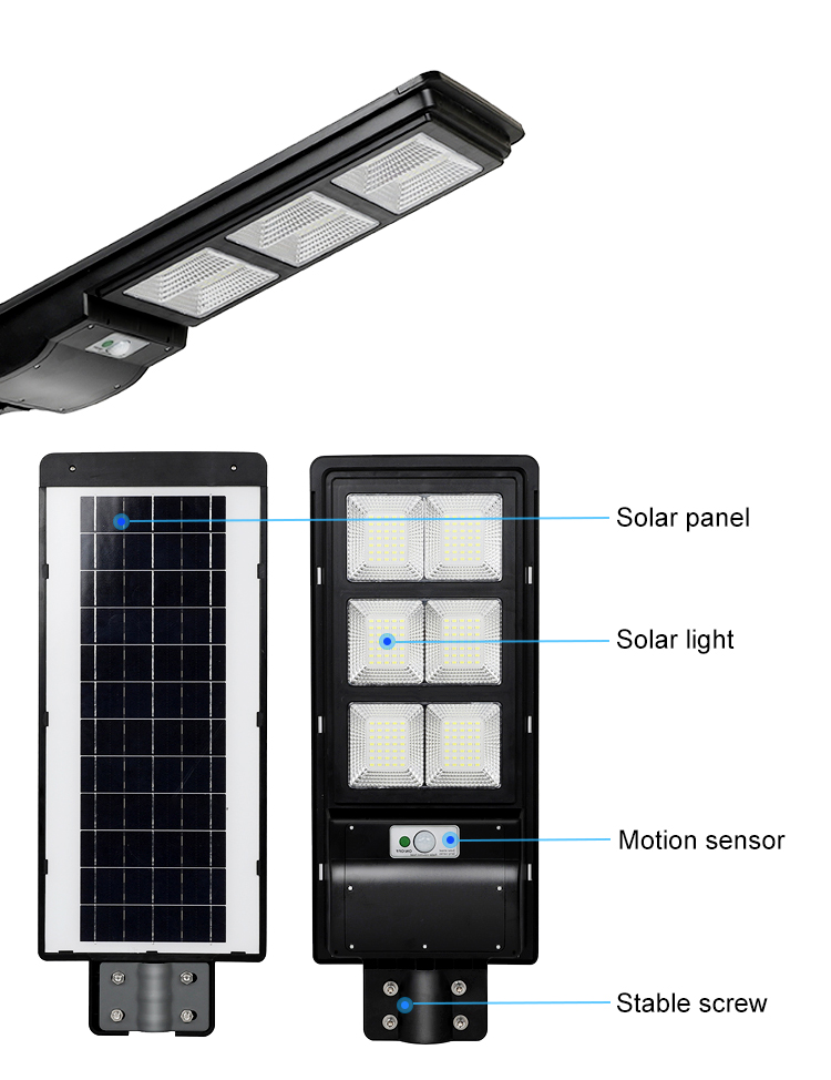 High quality low price solar wall street light all in one 200w solar light led luz