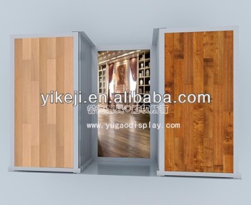 steel material flooring display rack,metal material flooring display stand,laminate wood flooring display rack stand