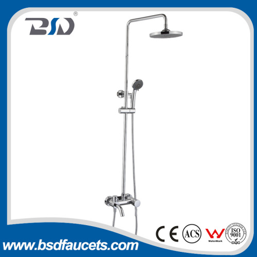 China Manufacture brass chromed bath shower set with hand shower & shower hoses