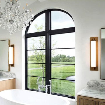 PINAI American Style Windows Aluminium Frame Arch Windows Catalogue