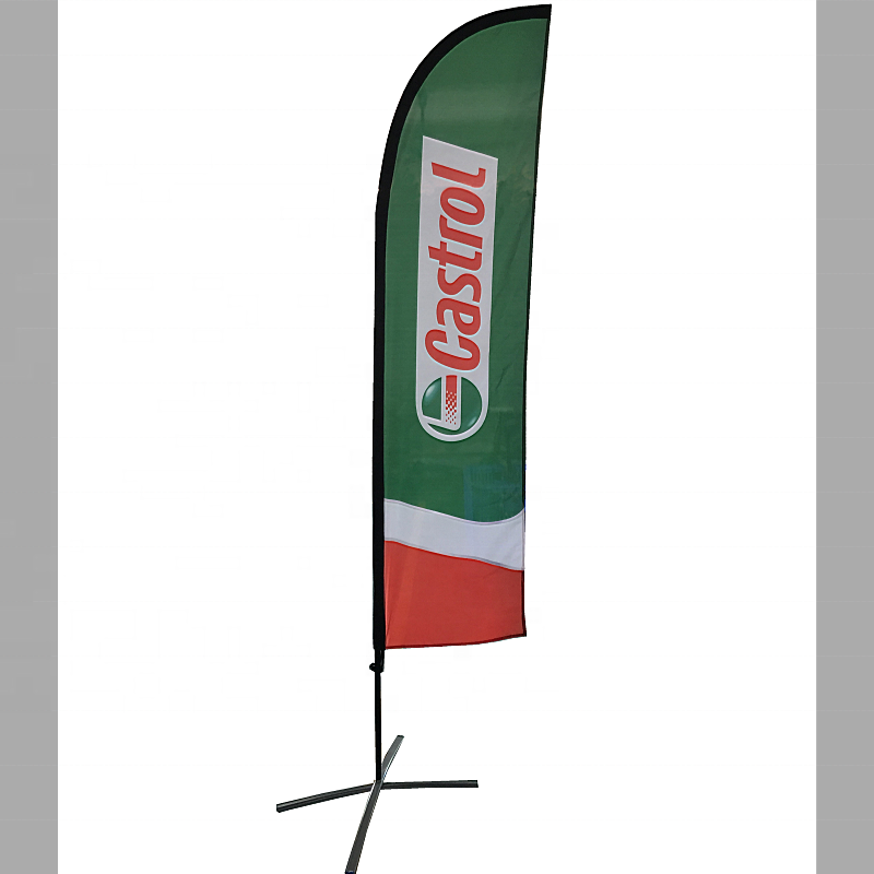 hot sale outdoor feather banner double side with flag pole