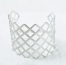 New Coming Grid Nickle Free Iron Bracelets