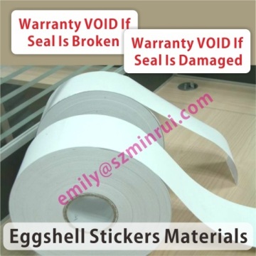 Manufacturer Of Eggshell Sticker Label Materials,roll Size Fragile Label Materials,break Away Brittle Label Materials 