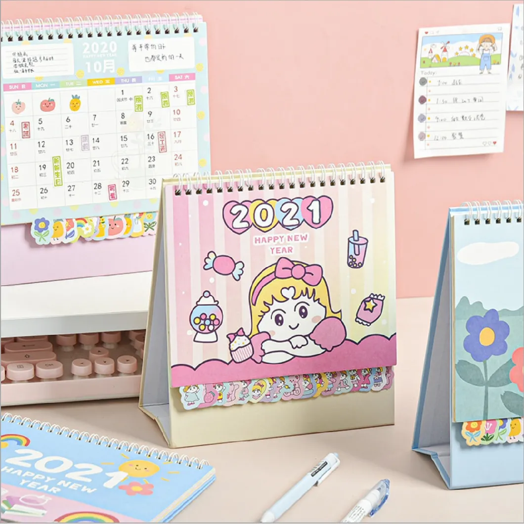 A4 Size Lovely Cartoon Desk Calendar