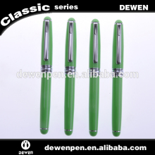 green metal polychrome pen fountain pen