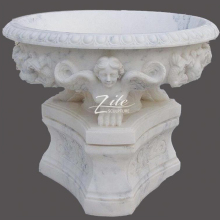 Classic Elegant Hand Carved marble carving planter