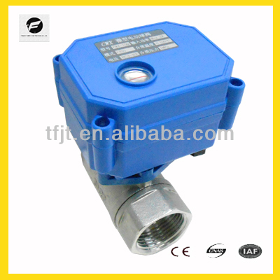 2-Way SS304 mini Motor Valve For Large output torque, which suitable for the pipe system with much scaling