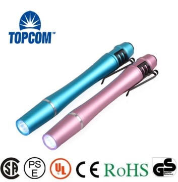 Doctor's Choice LED Pocket Size Flashlight with Metal Clip Mini Torchlight