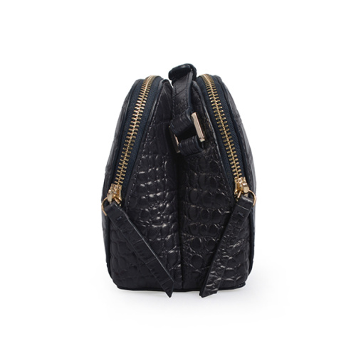 Geldbörse Geschenk Damen Umhängetasche Croc Leder