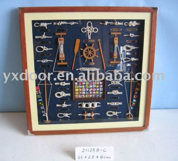 Decorative frame, hanging wall, nautical frame