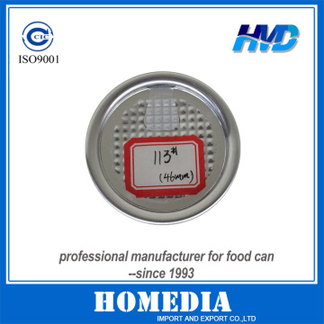 113# easy peel end easy peel off end aluminum foil lid