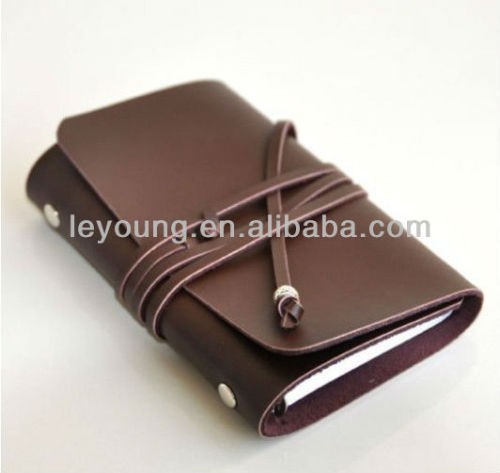 Custom Real leather journal diary with strap closure