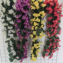artificial silk hanging vine with leaves and flowers for decoration artificial flower vine