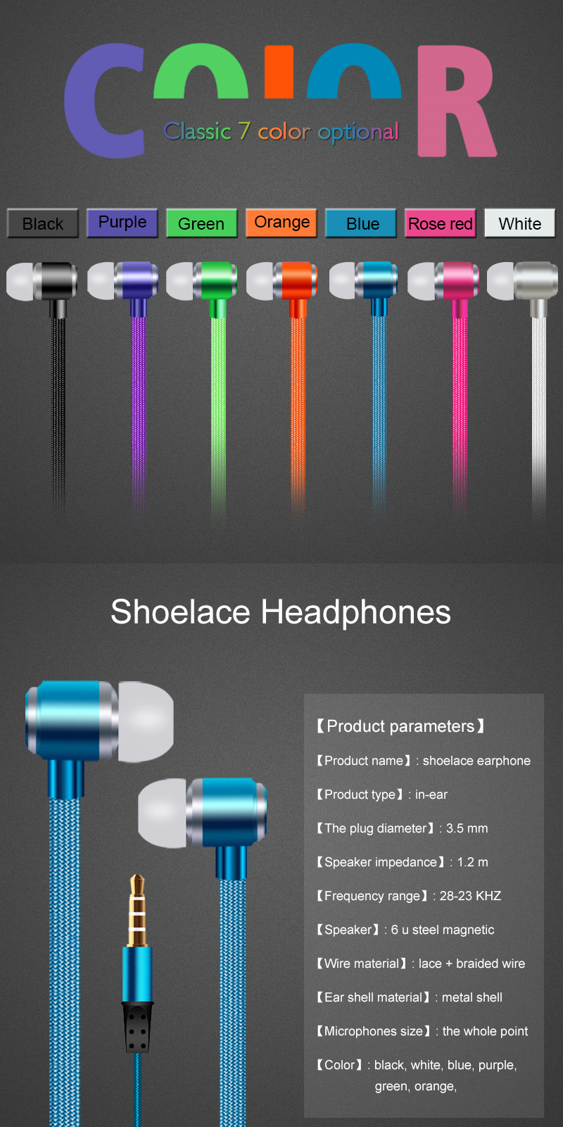 shoelace earphone