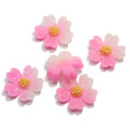 Pretty Gradient Colorful Flower Cherry Slime Filler Charms Simulazione Sakura Resin Beads Home Shoes Accessorio ornamento fai da te