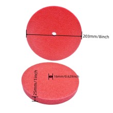 8-inch Red Metal Deburring and Grinding Non-Woven Fiber Wheel