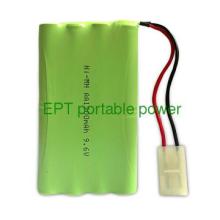 NI-MH AA 1200mAh 9.6V rechargeable Battery pack for solar light