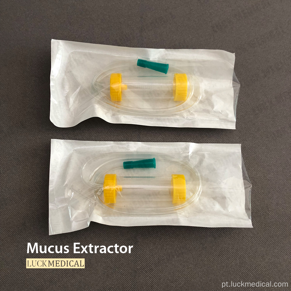 Extrator de muco descartável para adultos e bebês