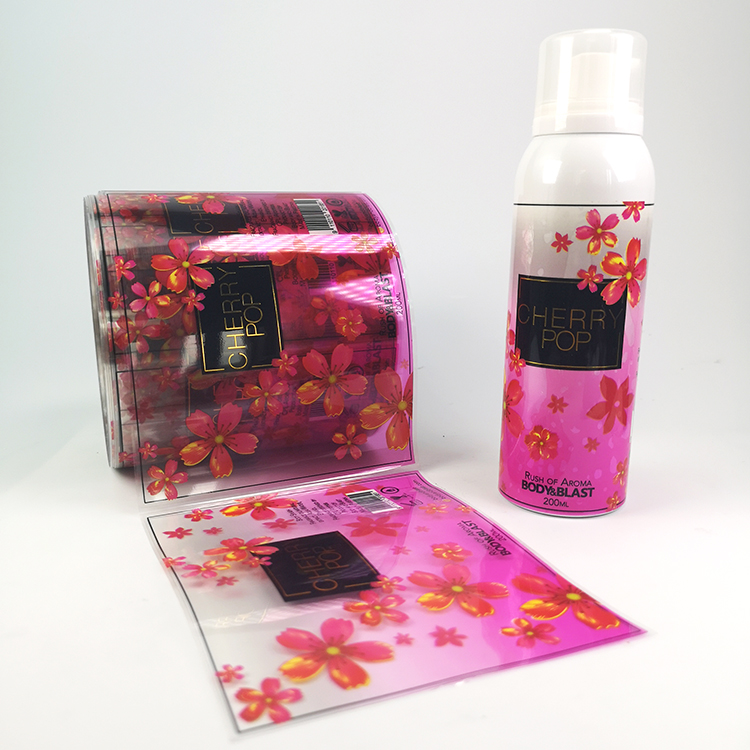 High Quality WaterProof Clear Adhesive Label Printing For Shampoo Bottle