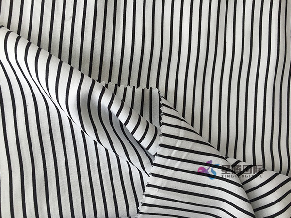 Plain Stripe 100% Rayon Print Fabric