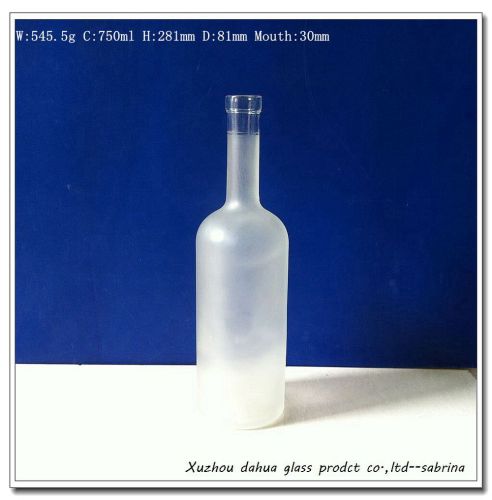 750ml Frosted Glass Vodka Bottles Wholesale