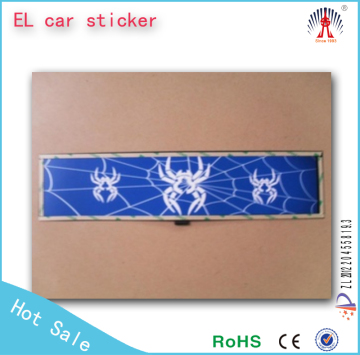 black el car body sticker/football club car sticker/custom metal car sticker
