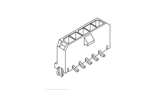 MX3.0mm SMT 180° With forking grounding Wafer Connector Series AW3045SVD-NP