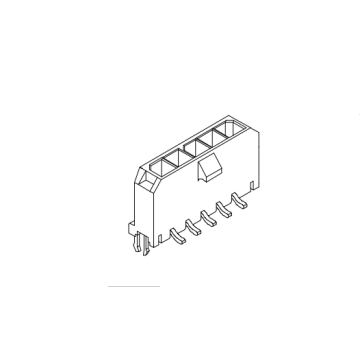 MX3.0mm SMT 180 ° με διχαλωτή σειρά υποδοχής γείωσης AW3045SVD-NP