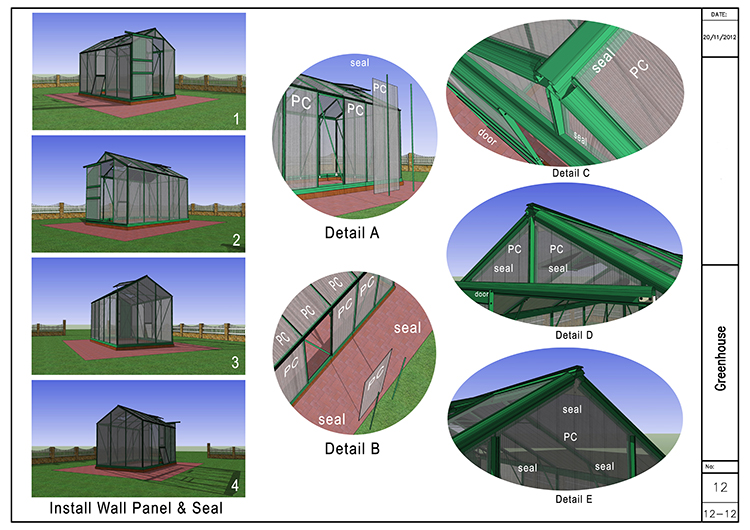 6'×8'×6' pc garden_greenhouse