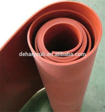 orange high temperature silicone rubber sheet