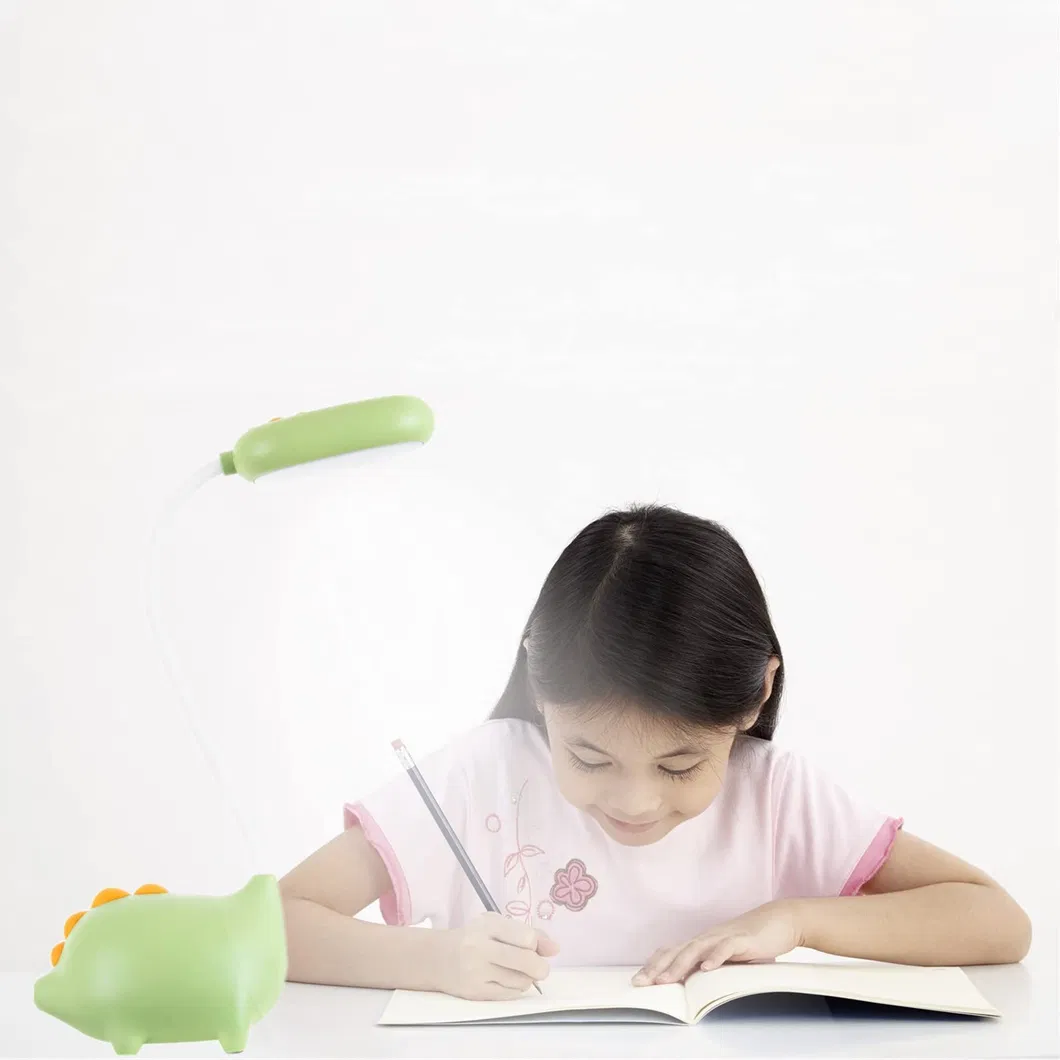 Adorable Dinosaur Desk Lamp with USB Charging Feature