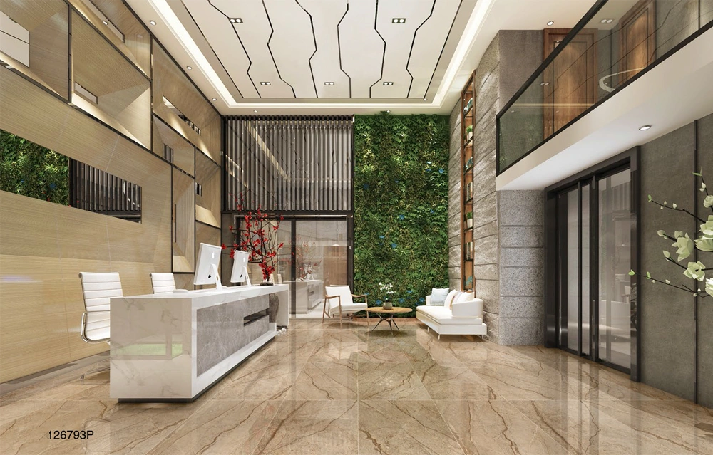 Stone Polished Brown Ceramic Floor Tile Bangkok Thailand