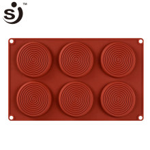 China Cake Decorating Supplies 6 Round Circles Silicone Cake Tools Decorating Set