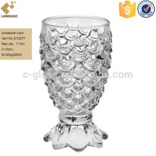 clear glass cup pineapple glassware