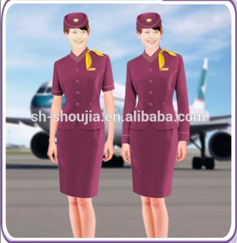 fashion airline stewardess uniform for women/men