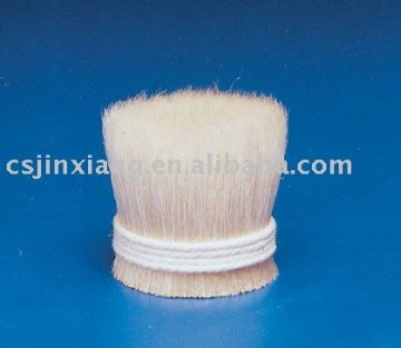 Bleached unboiled bristles