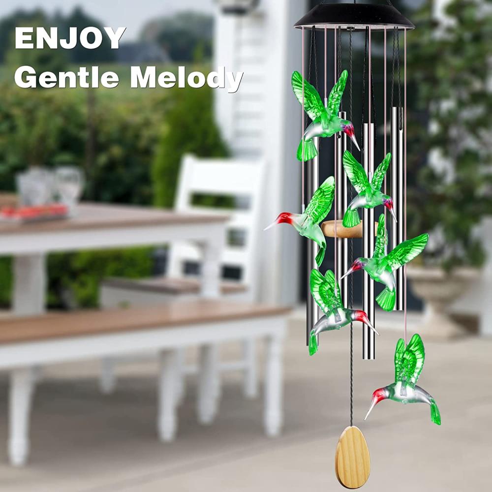 Carillon solaire à colibri pour l&#39;extérieur