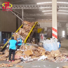 Industrial OCC Waste Paper Dry Pulping Line: Carton and Cardboard Shredder